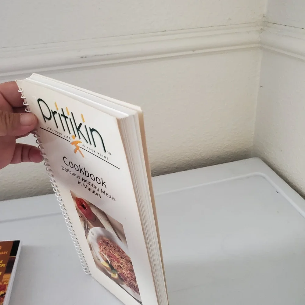 Pritikin Cookbook Delicious Healthy Meals in Minutes 1990 Spiral Bound Vintage